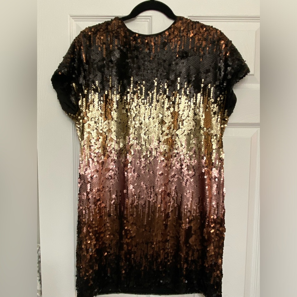 Multi Color Sequin Mini Dress